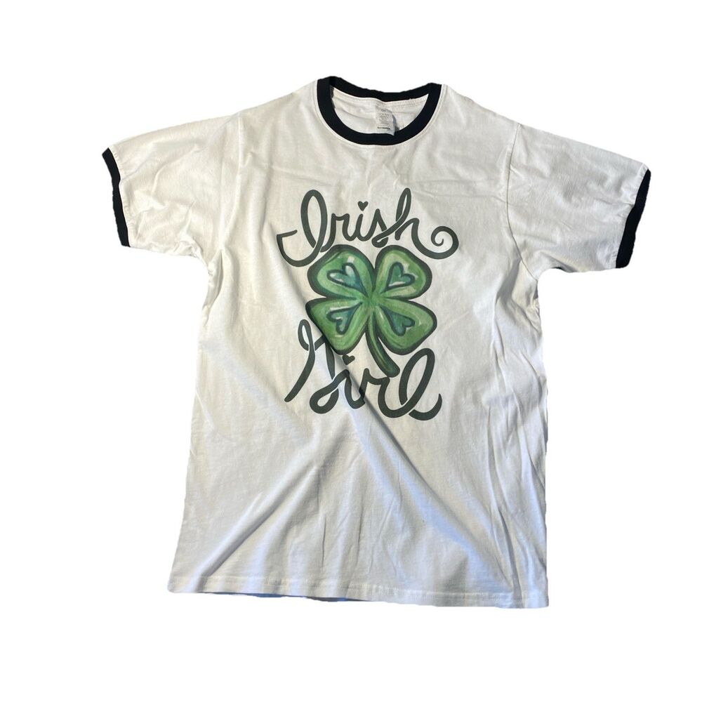 Irish Girl T Shirt Womens Medium Garment‎ One Tag Irish Girl Shamrock St Patti’s